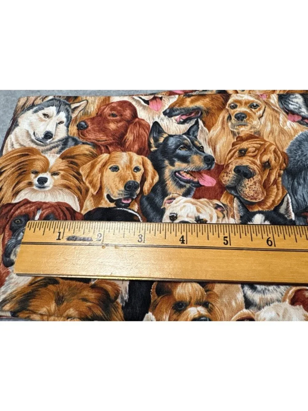 Dog-Themed Cotton Fabric 